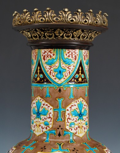 Paire de vases balustres, J.vieillard & Cie et A. de Caranza, France circa 1880 - Tobogan Antiques