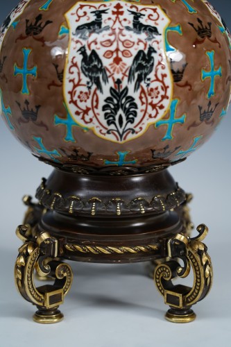 Paire de vases balustres, J.vieillard & Cie et A. de Caranza, France circa 1880 - Napoléon III