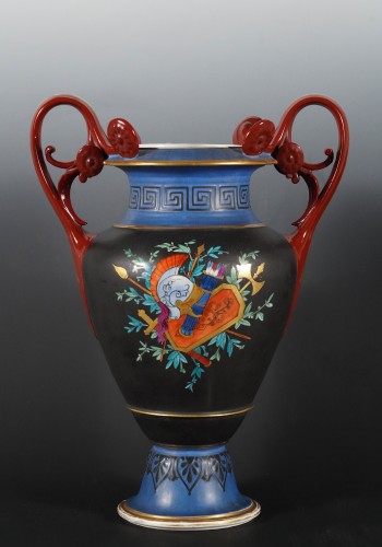 Antiquités - Pair of Neo-Greek Vases attributed to Paris Porcelain Manufacture, France c1880