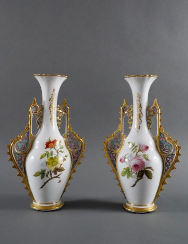 19th century - Pair of Oriental Style Vases  France c1880