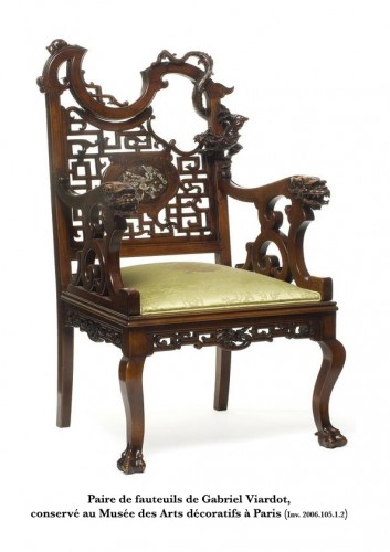 Napoléon III - Paire de fauteuils japonisants, France circa 1880