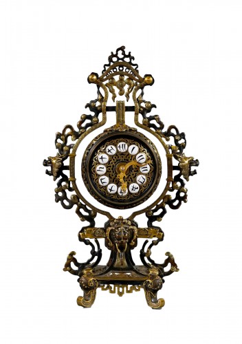 Japanese Style Clock Attr. To l'Escalier De Cristal, France Circa 1885