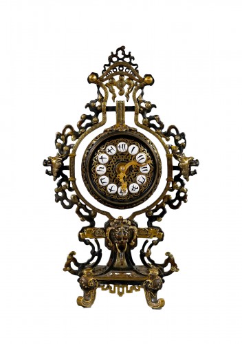 Japanese Style Clock Attr. To l&#039;Escalier De Cristal, France Circa 1885