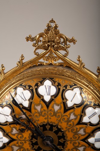 Pendule persane attribué à.V. Geoffroy-Dechaume et F. Barbedienne, France circa 1867 - Horlogerie Style Napoléon III