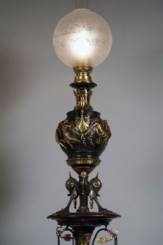 Luminaires Lampe - Paire de lampadaires néo-Grecs attr. à Lacarrière, Delatour & Cie, France circa 1860