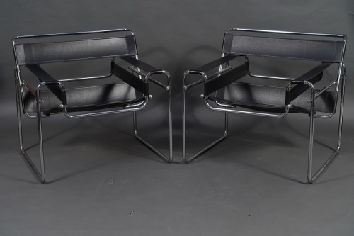 Paire de fauteuils «Wassily», Marcel Breuer/Knoll, Allemagne circa 1980 - Sièges Style 