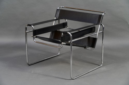 Sièges  - Paire de fauteuils «Wassily», Marcel Breuer/Knoll, Allemagne circa 1980