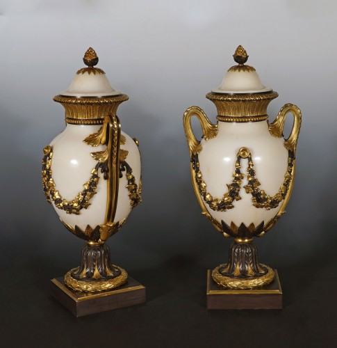 Pair of Cassolettes, France circa 1890 - Decorative Objects Style 