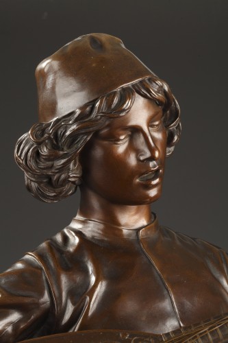 Florentine Singer - P. Dubois et F. Barbedienne circa 1880 - Sculpture Style 