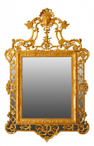  Miroir à parcloses, Italie seconde moitié du XIXe siècle