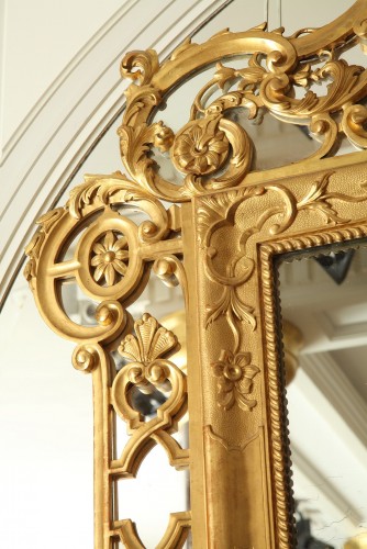  Miroir à parcloses, Italie seconde moitié du XIXe siècle - Tobogan Antiques