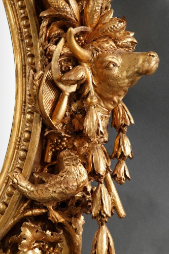 Important miroir attribué à L. Frullini, Italie circa 1890 - Napoléon III