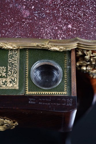 Antiquités - Table écritoire estampillée H. Nelson, France circa 1880