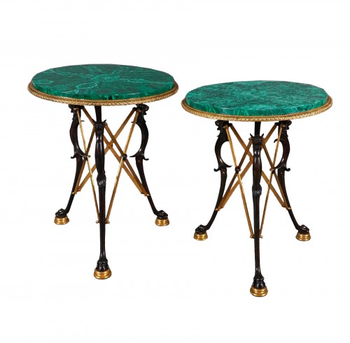 Paire de guéridons Néo-Pompéiens par H. Picard, France circa 1860