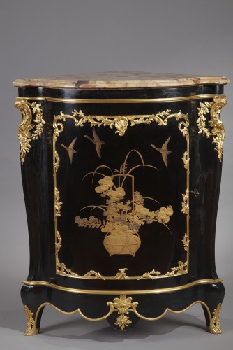 Paire d’encoignures en laque par A.E. Beurdeley, France circa 1890 - Mobilier Style 