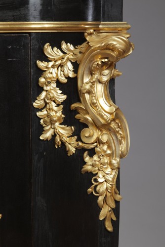 XIXe siècle - Paire d’encoignures en laque par A.E. Beurdeley, France circa 1890