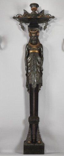 Ensemble de trois jardinières caryatides attr. à G. Servant, France circa 1875 - Objet de décoration Style 