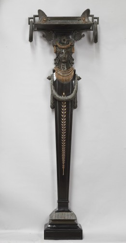 Ensemble de trois jardinières caryatides attr. à G. Servant, France circa 1875 - 
