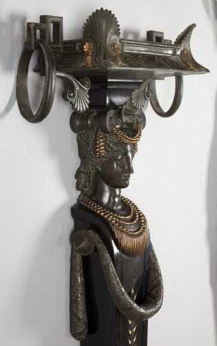  - Ensemble de trois jardinières caryatides attr. à G. Servant, France circa 1875