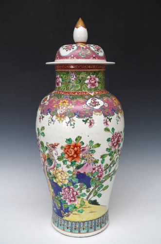 Paire de pots à gingembre aux Phénix, Chine XIXe siècle - Tobogan Antiques