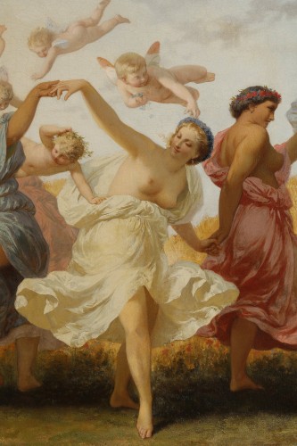 Tableaux et dessins Tableaux XIXe siècle - La ronde des nymphes - Henry Picou (1824-1895)