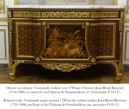 Commode de style Louis XVI par F. Linke, France circa 1890 - Mobilier Style 
