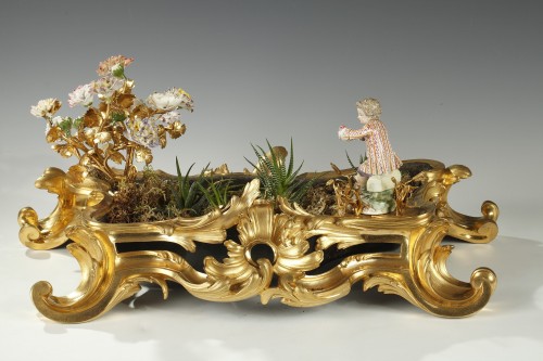 &quot;The Flower Garden&quot; Planter, France, circa 1750 - Decorative Objects Style Louis XV
