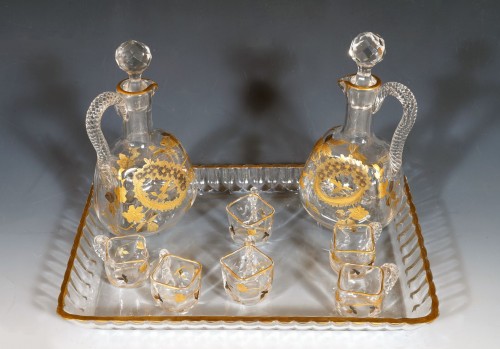 Service à liqueurs attribué à Baccarat, France circa 1900 - Verrerie, Cristallerie Style Art nouveau