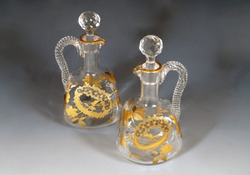 Service à liqueurs attribué à Baccarat, France circa 1900 - Tobogan Antiques
