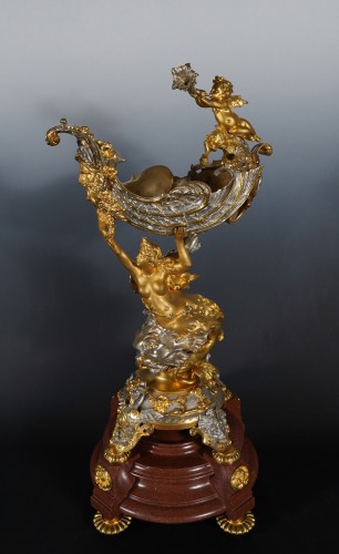 Centerpiece &quot;The Naiad&quot; attributed to G. Denière, France Circa 1870 - Decorative Objects Style Napoléon III