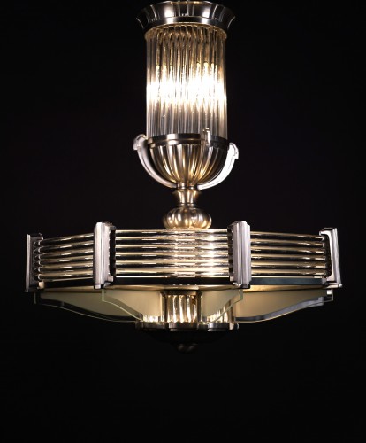 Lustre Art Déco, Atelier Petitot France circa 1930 - Luminaires Style Art Déco