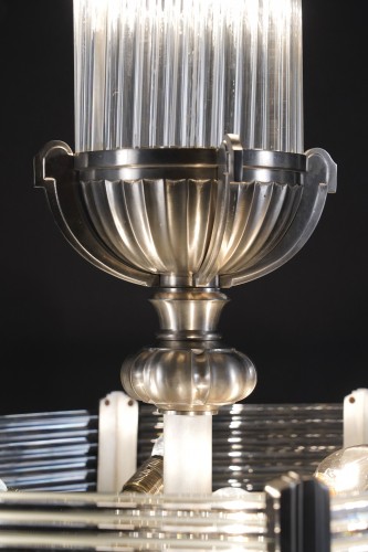 XXe siècle - Lustre Art Déco, Atelier Petitot France circa 1930