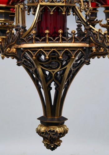 Lustre Néo-Gothique, France circa 1860 - Napoléon III
