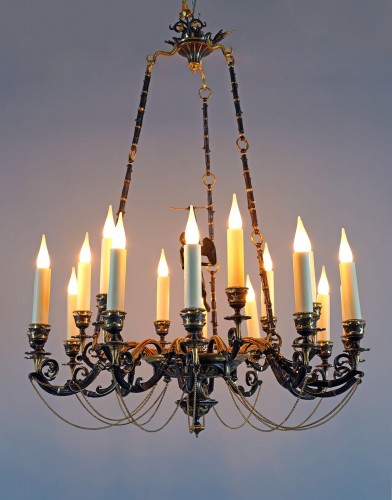 Neo-Greek «Cupid» Chandelier by A. Delafontaine &amp; H.Cahieux, France  c 1850 - 