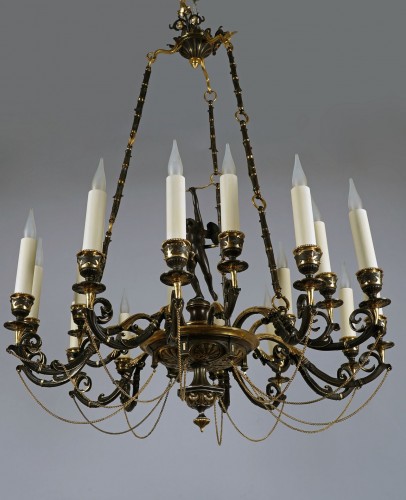 Neo-Greek «Cupid» Chandelier by A. Delafontaine &amp; H.Cahieux, France  c 1850 - Napoléon III