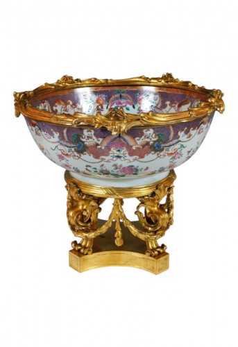 Compagnie des Indes coupe en porcelaine, Chine XVIIIe – France XIXe