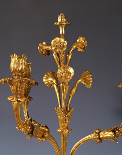 Napoléon III - Maison Millet, Pair of “ Tritons” Candelabras, France Circa 1870