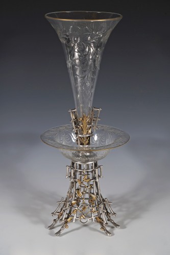 Decorative Objects  - Christofle, “Japonisme” Soliflore Vase, France, Circa 1880
