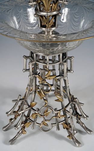 Christofle, “Japonisme” Soliflore Vase, France, Circa 1880 - 