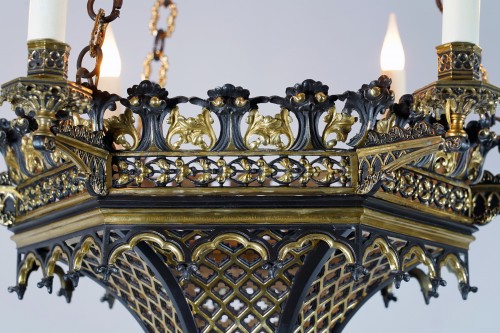 19th century - Neo-Gothic Chandelier, Franc, Circa 1870