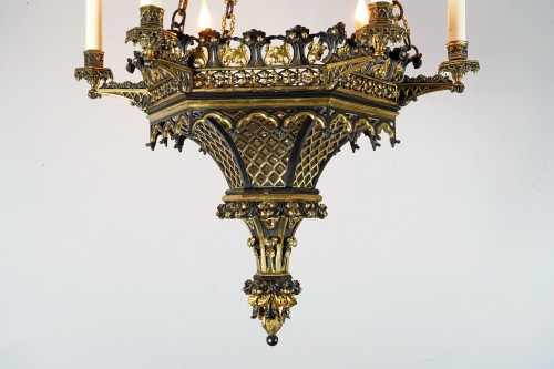 Neo-Gothic Chandelier, Franc, Circa 1870 - Napoléon III