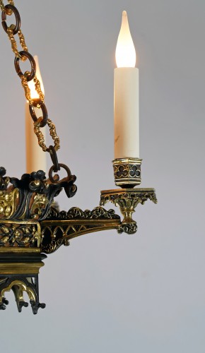 Napoléon III - Neo-Gothic Chandelier, Franc, Circa 1870