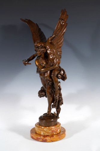 Sculpture  - A. Mercié and F. Barbedienne, &quot;Gloria Victis&quot;, France circa 1880