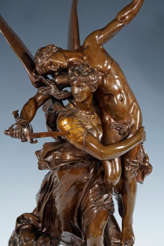 19th century - A. Mercié and F. Barbedienne, &quot;Gloria Victis&quot;, France circa 1880