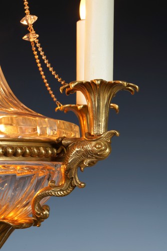 20th century - Maison Baguès - Dolphin Chandelier, France circa 1900