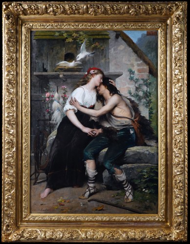 L’Amour contrarié, signé Lionel Royer et daté 1882 (?)
