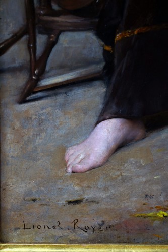  - L’Amour contrarié, signé Lionel Royer et daté 1882 (?)