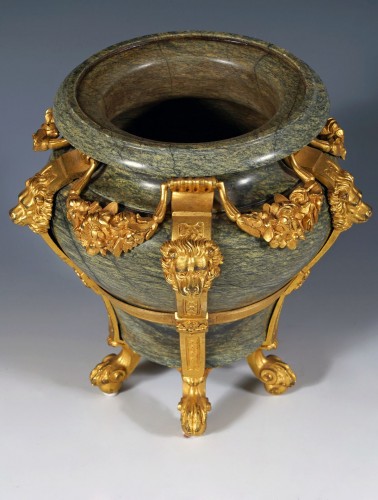 H. Dasson-  Pair of covered Vases  with Lions , France Circa 1880 - 