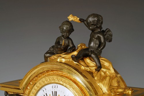 19th century - A.-E. Beurdeley -  « The Coronation of Science » Clock, France, circa 1890