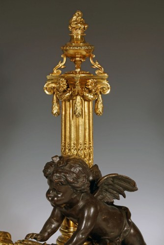 Raingo Frères - Paire de Chenets, France circa 1870 - Napoléon III